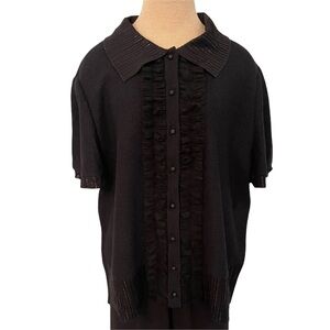 St John Evening Woman Knit Top Size 16